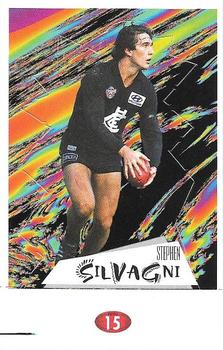1997 Select AFL Stickers - Stand Ups #15 Stephen Silvagni Front